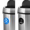 Alpine Industries Trash Can, Stainless Steel Brushed, Stainless Steel/Plastic ALP470-65L-1-R-T - alternate 4